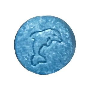 Ecstasy Pressed Pill - Blue Dolphin